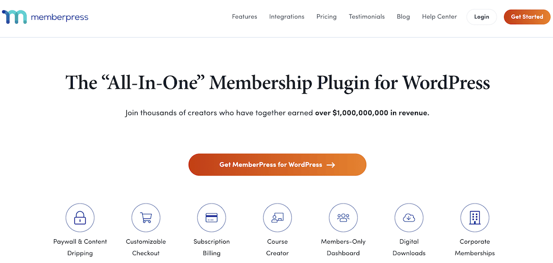 MemberPress Home Page - WPForms The MemberPress home page