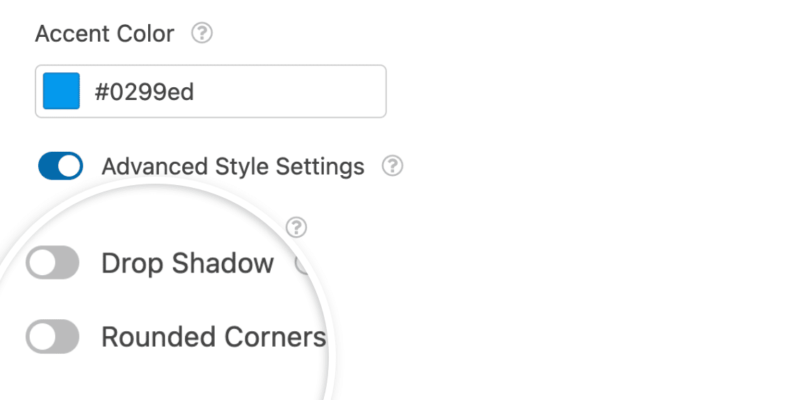 Drop Shadow and Rounded Corners - WPForms Drop shadow and rounded corners