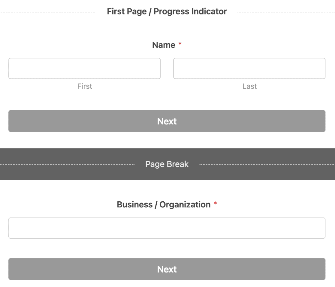 Lead Form Preview - WPForms Lead Form preview