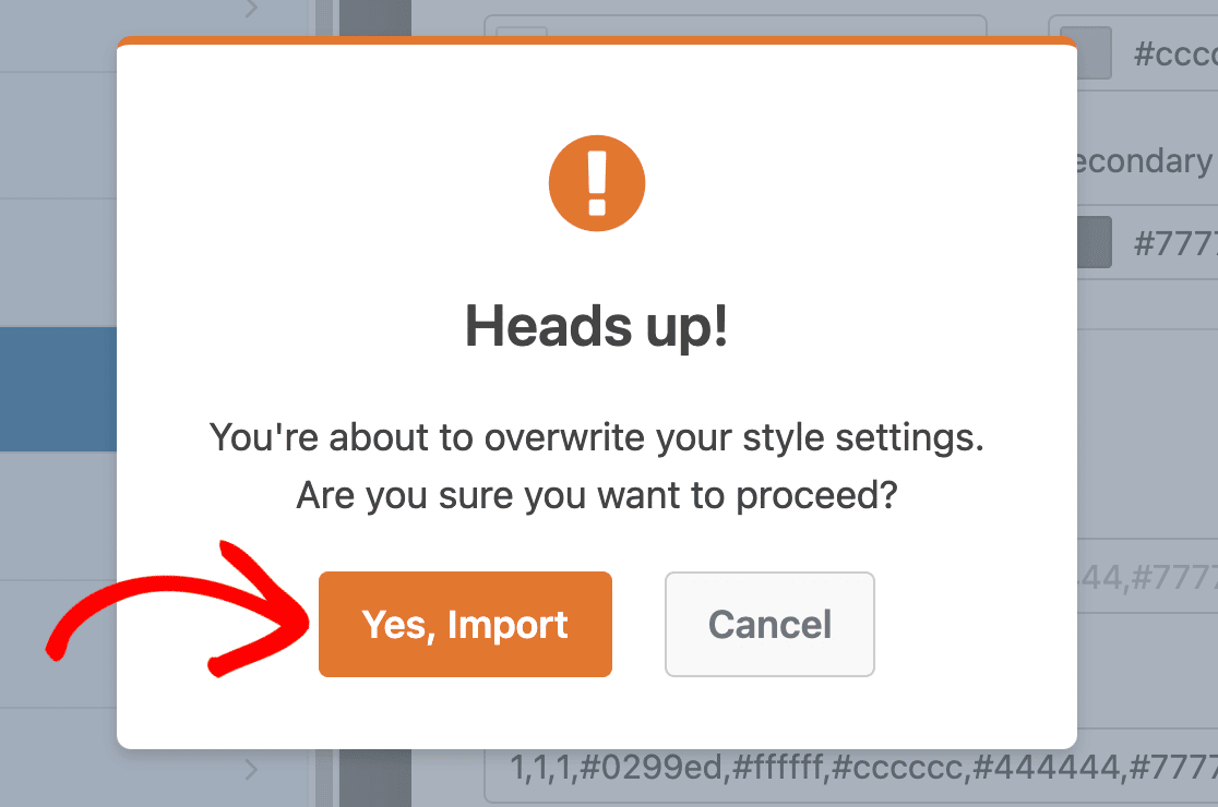 Overwrite Style Settings - WPForms Overwrite style settings