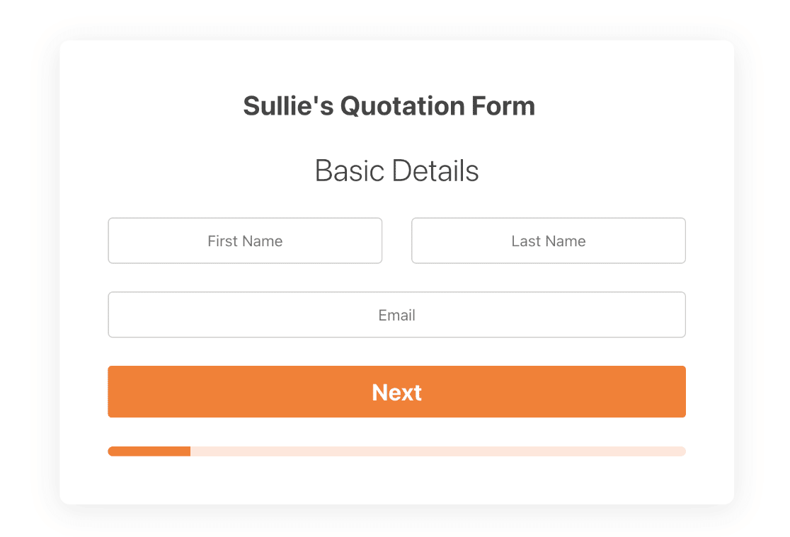 Drop Shadow And Rounded Corners Preview - WPForms Drop shadow and rounded corners preview