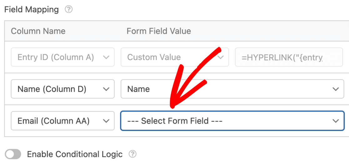 Select Form Field Select form field