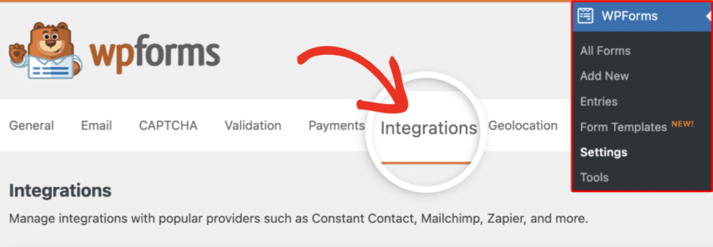 wpforms-integration-tab - WPForms WPForms Integrations tab