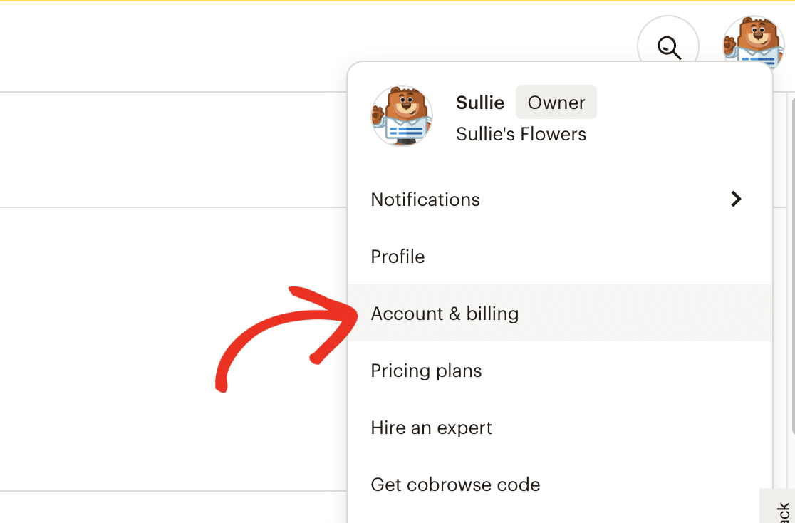 Opening the Account Page in Mailchimp - WPForms Opening the Account page in Mailchimp