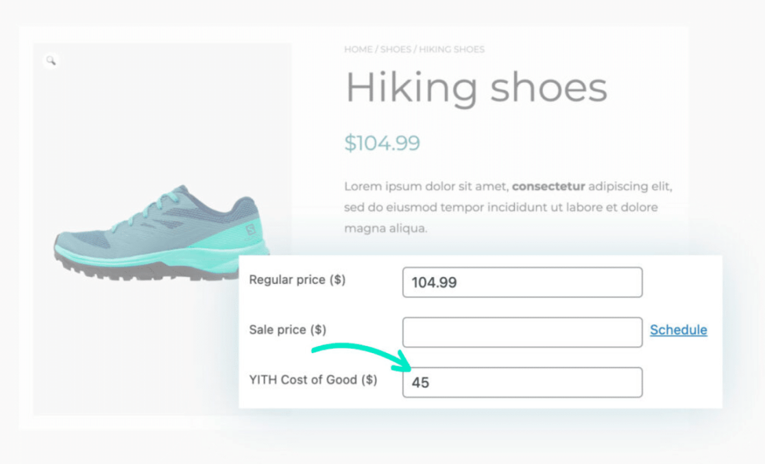 Custo de Bens YITH para WooCommerce - WPForms Utilizar os c ilde{a}lculos do YITH Cost of Goods for WooCommerce