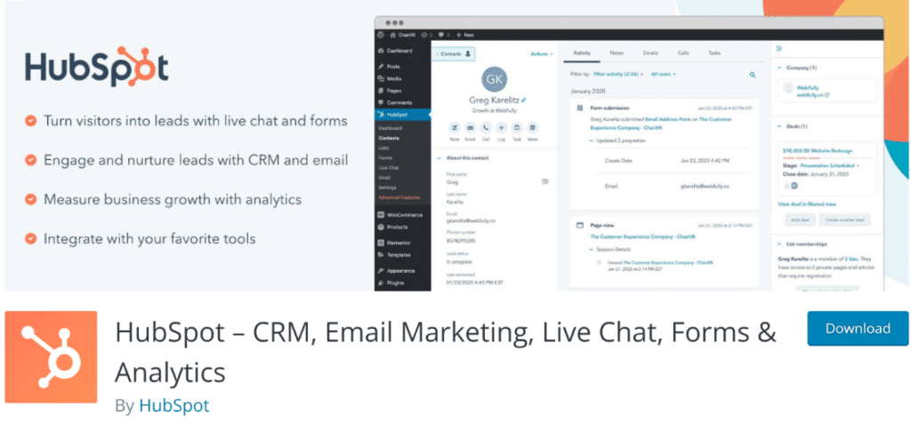 plugin wordpress hubspot - WPForms plugin wordpress hubspot