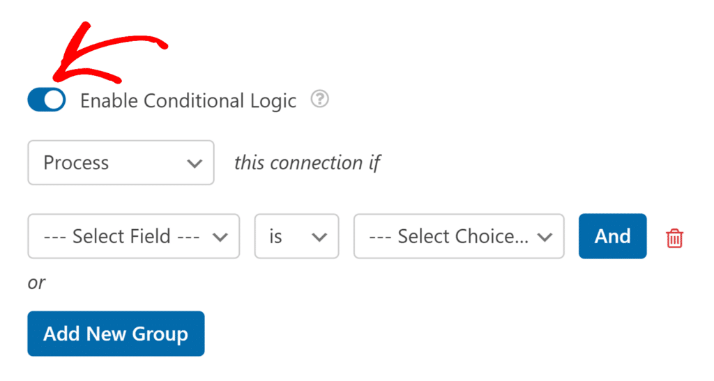 abilita-logica-condizionale - WPForms Regole di logica condizionale