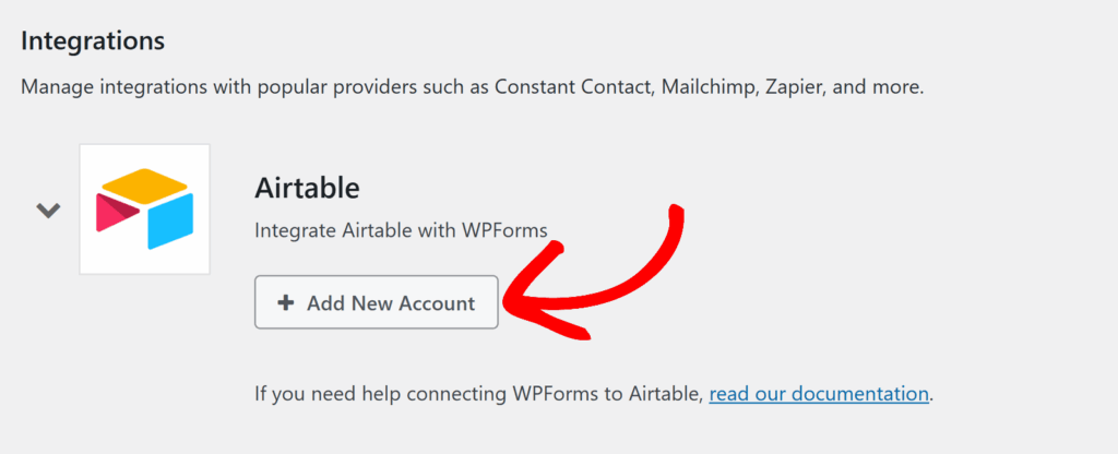 conectar-airtable-wpforms - WPForms Adicionar Nova Conta Airtable