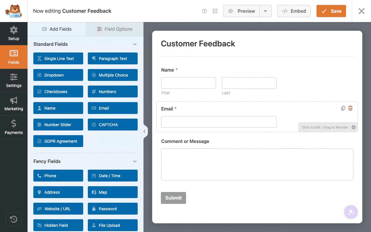 Smart Edit Formulareinstellungen aktualisieren - WPForms Smart Edit Formulareinstellungen aktualisieren