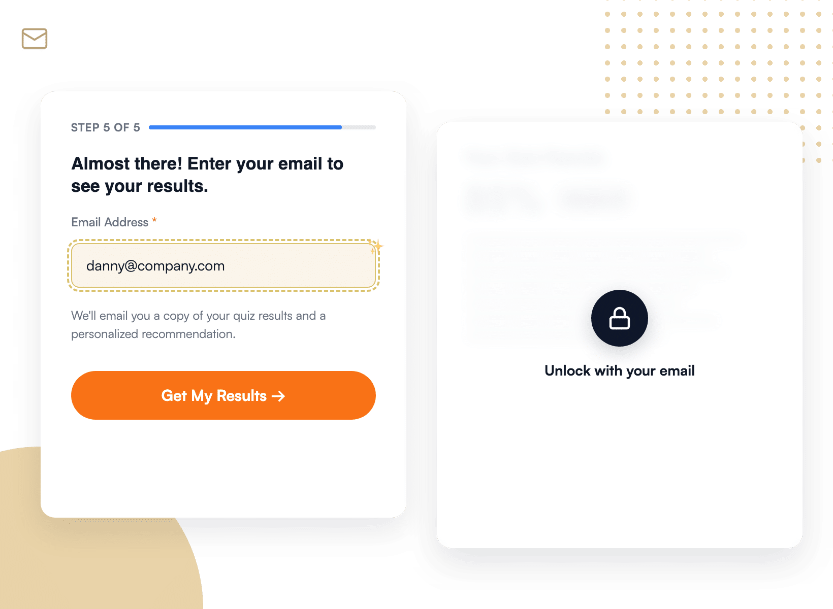 WPForms Quiz di generazione lead - WPForms Quiz di generazione lead con un gate email in WPForms