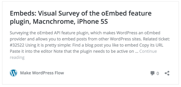 New Features and Changes in WordPress 4.4 3 WordPress embeds Preview