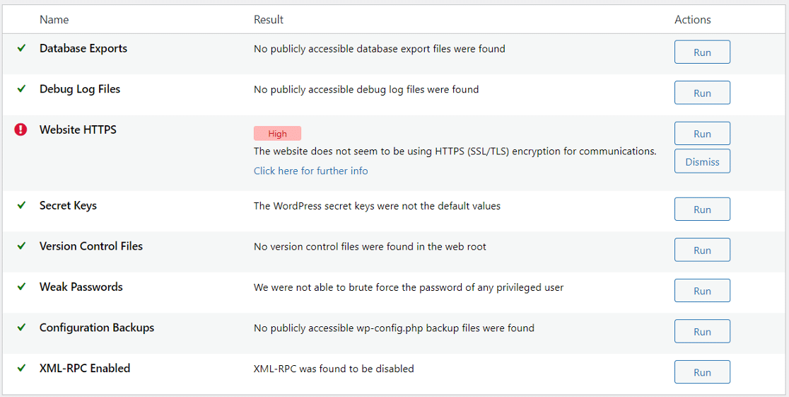 Relatório de segurança WPScan - WP Mail SMTP Relatório de segurança do site WordPress WPScan