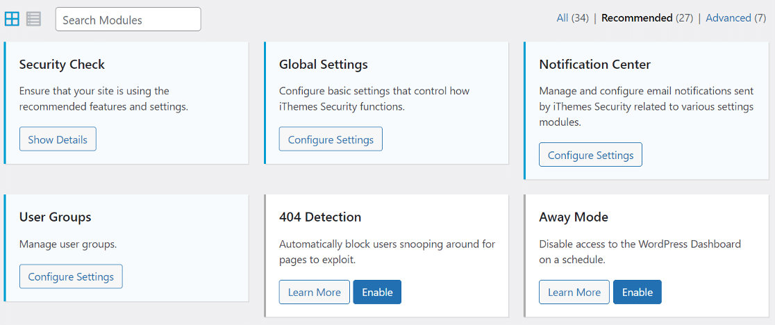 painel do plugin de segurança iThemes - WP Mail SMTP painel do plugin de segurança iThemes