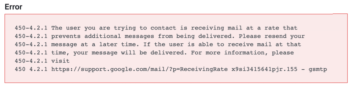 Errore nel log email - WP Mail SMTP Errore nel log email