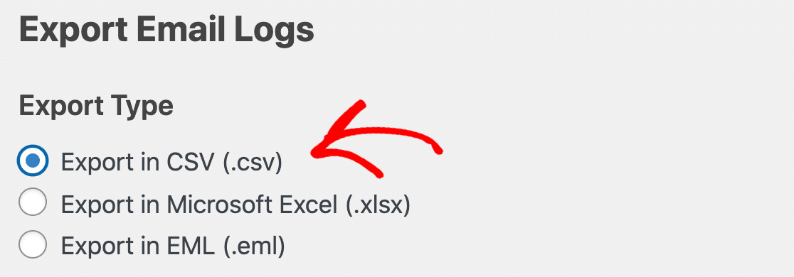 Exportar registo de e-mail como CSV - WP Mail SMTP Exportar registo de e-mail como CSV