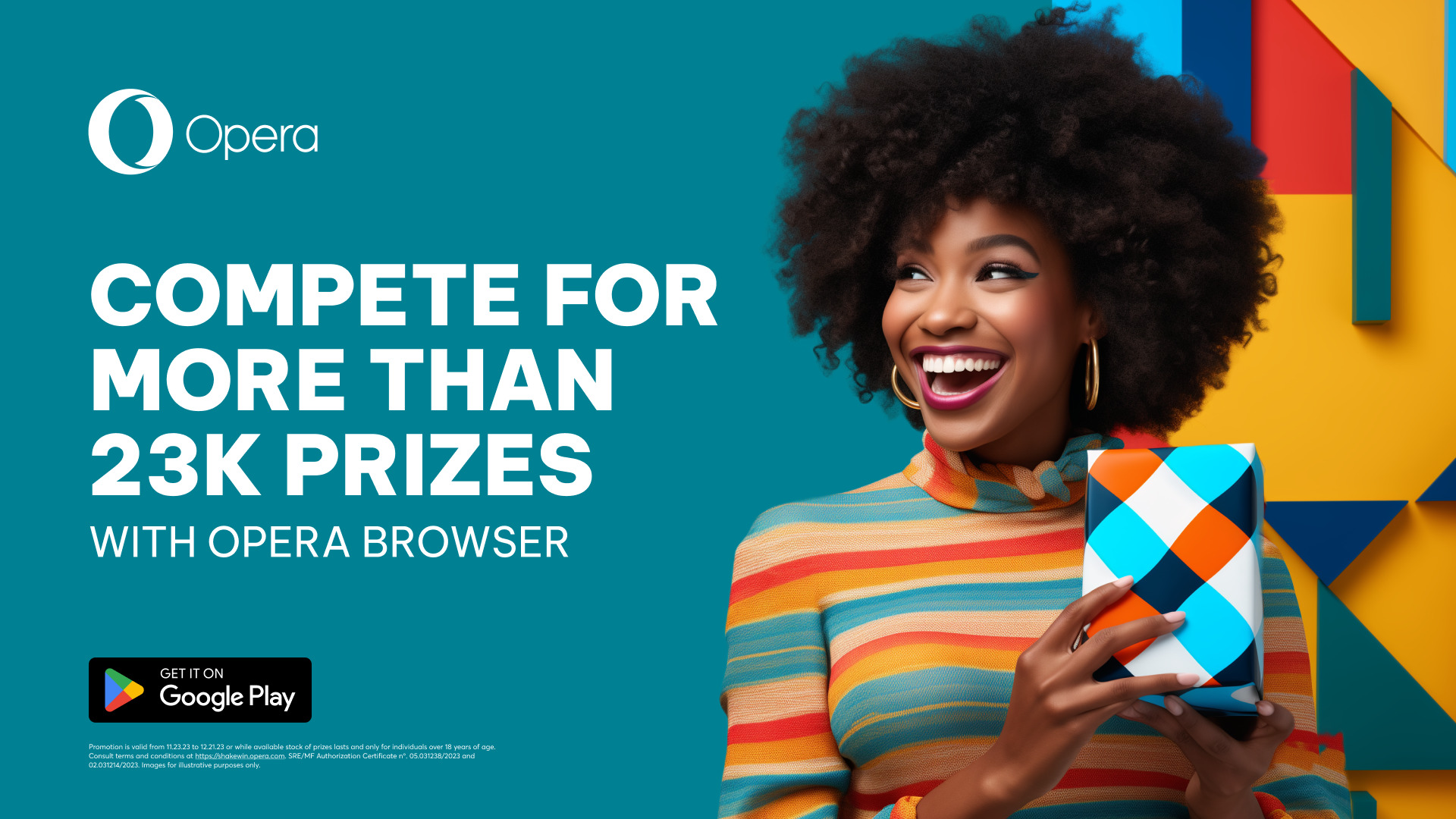A Brazilian Opera for Android user is excited about the latest edition of "Shake and Win."