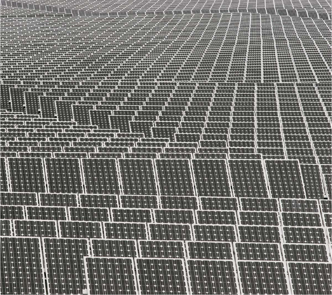 utility scale solar array