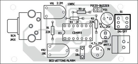 Fig. 4: Component layout for the PCB