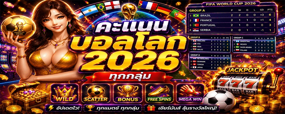 คะแนนบอลโลก 2026 ทุกกลุ่ม