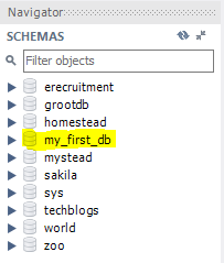 Creating Database in MySQL