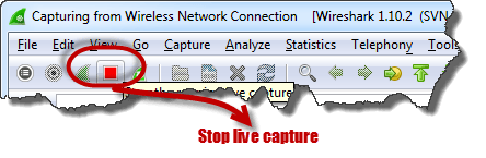 Sniffing the Network using Wireshark