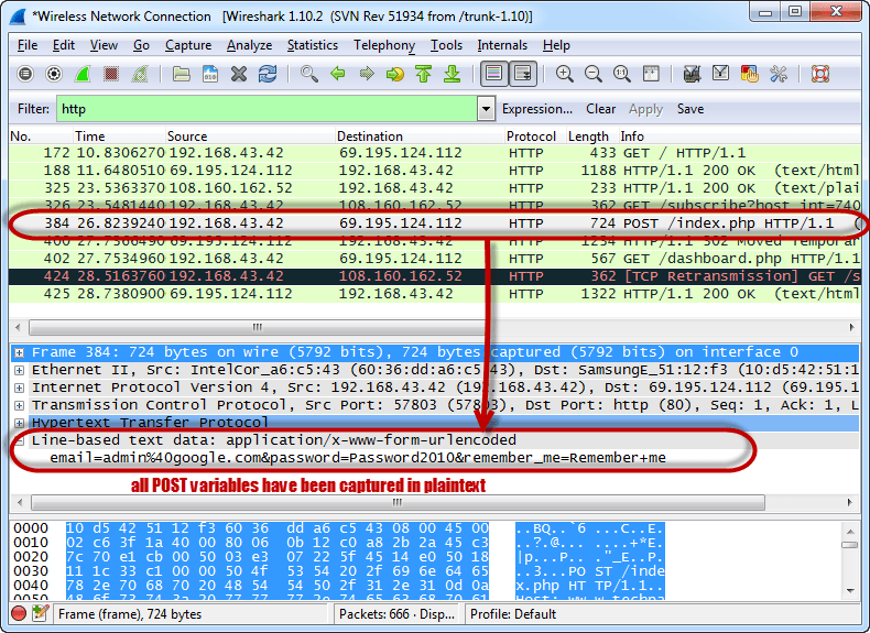 Sniffing the Network using Wireshark