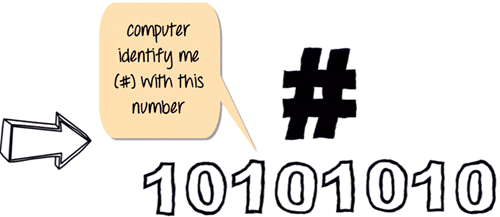 Binary representation of computer instructions