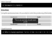 <b>Facebook-like jQuery Tooltip Plugin - Tipsy</b>