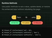 Bootstrap 5 Number Spinner Plugin with Formatters - bsTouchspin