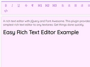 Easy Rich Text Editor With jQuery And Font Awesome