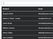 jQuery Plugin To Filter Rows Of An Html Table - Table Filtering