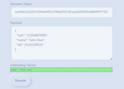 JSON Web Token Decoder In jQuery