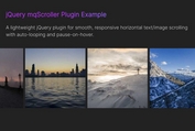 Responsive, Loopable Horizontal Scroller for jQuery - mqScroller