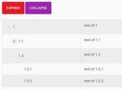 Create Tree Structure In HTML Table - simple-tree-table