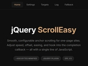 jQuery Smooth Scroll Plugin with Offset & Callback - ScrollEasy