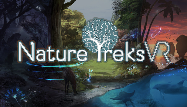 Nature Treks VR, with ocean and forest scenes