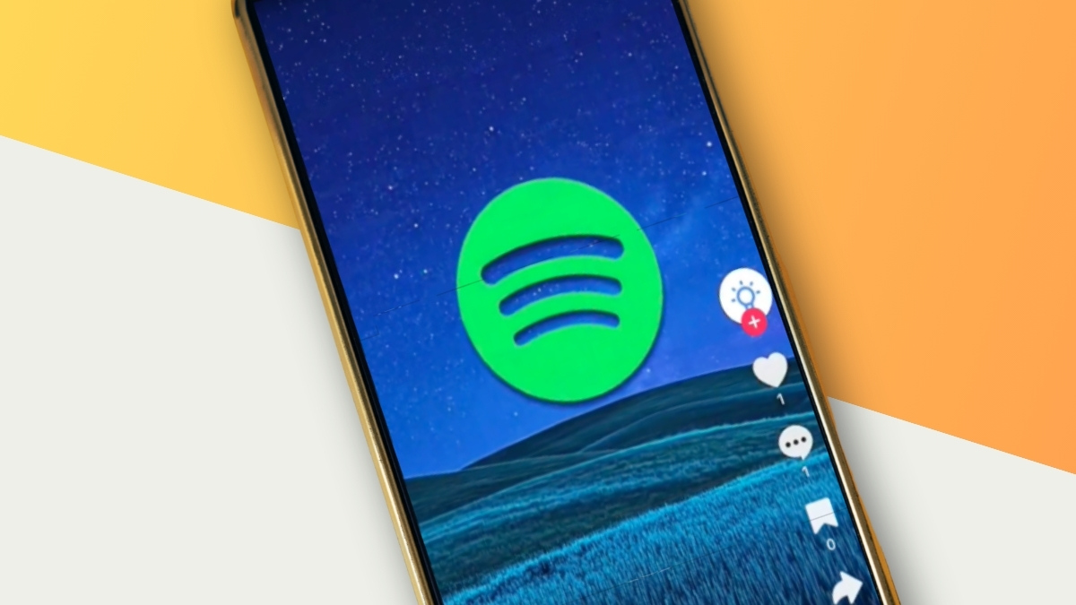 Spotify in een video op sociale media
