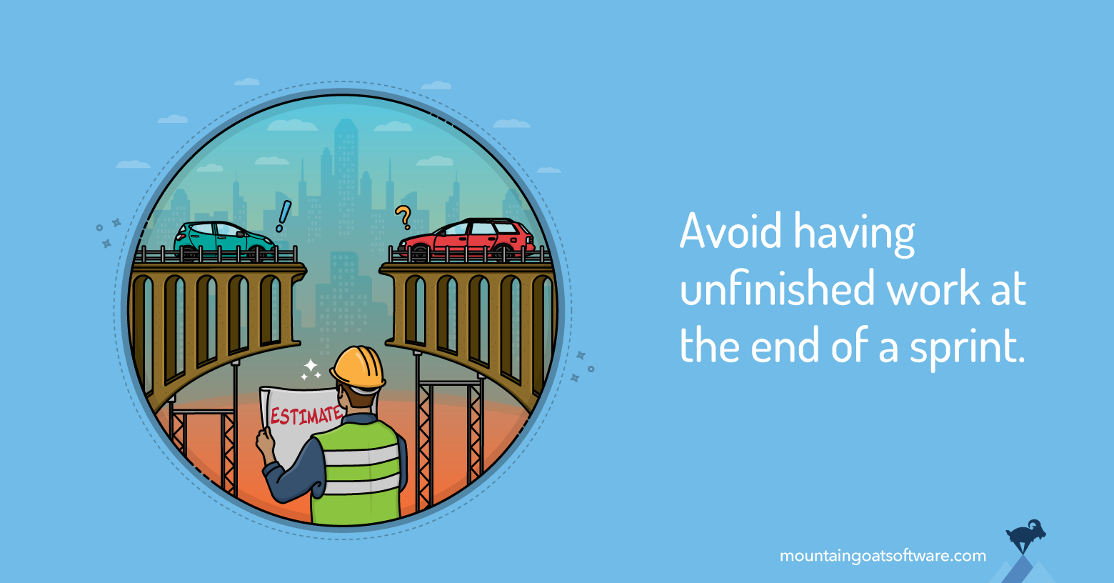 We want to finish most of the time, but do we re-estimated unfinished work when we don't?