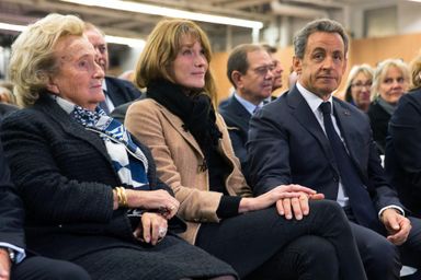 Nicolas Sarkozy et Bernadette Chirac en 2014.