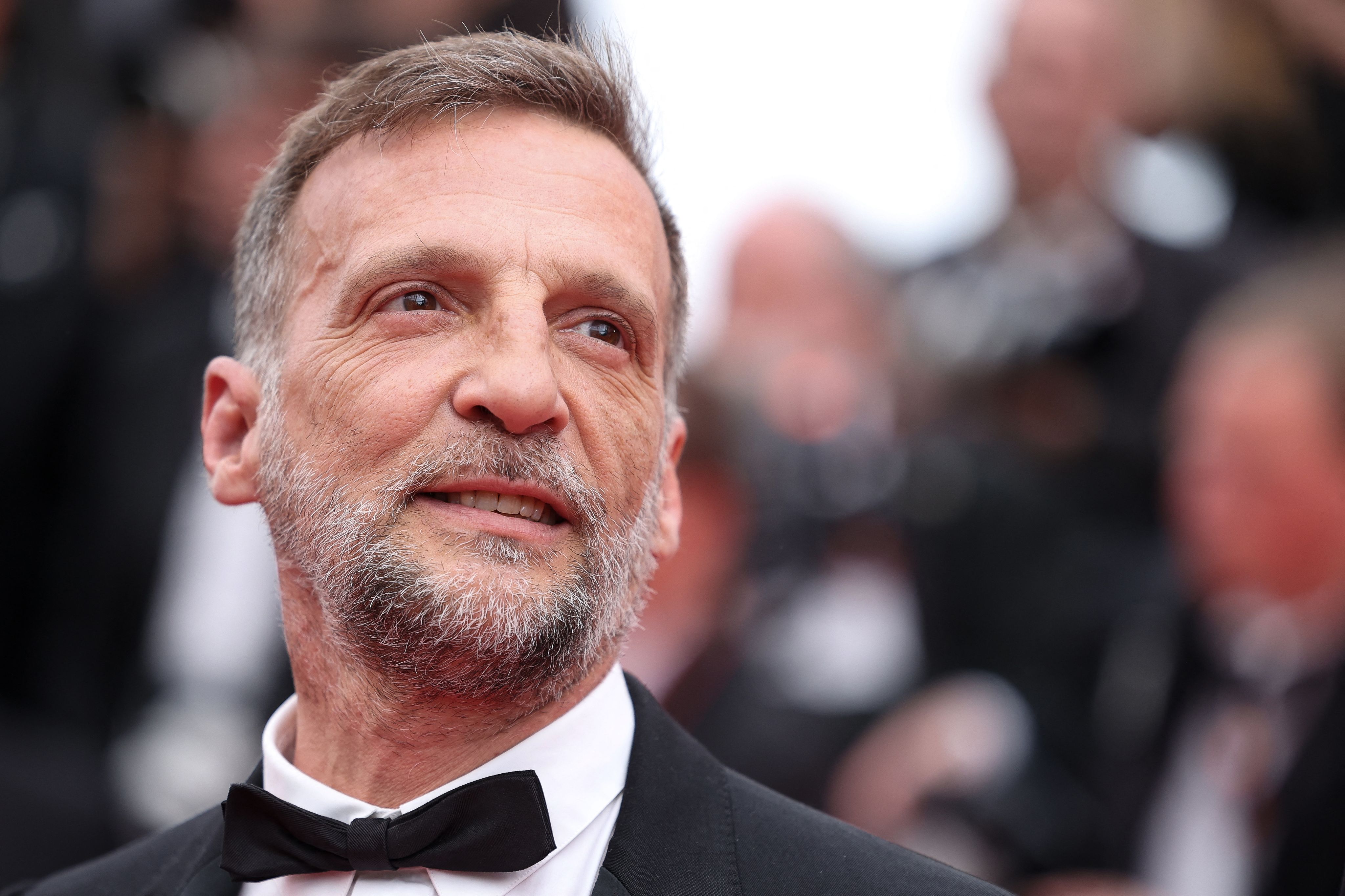 Le cinéaste Mathieu Kassovitz pour la projection du film "Highest 2 Lowest" à la 78e édition du Festival de Cannes, mai 2025