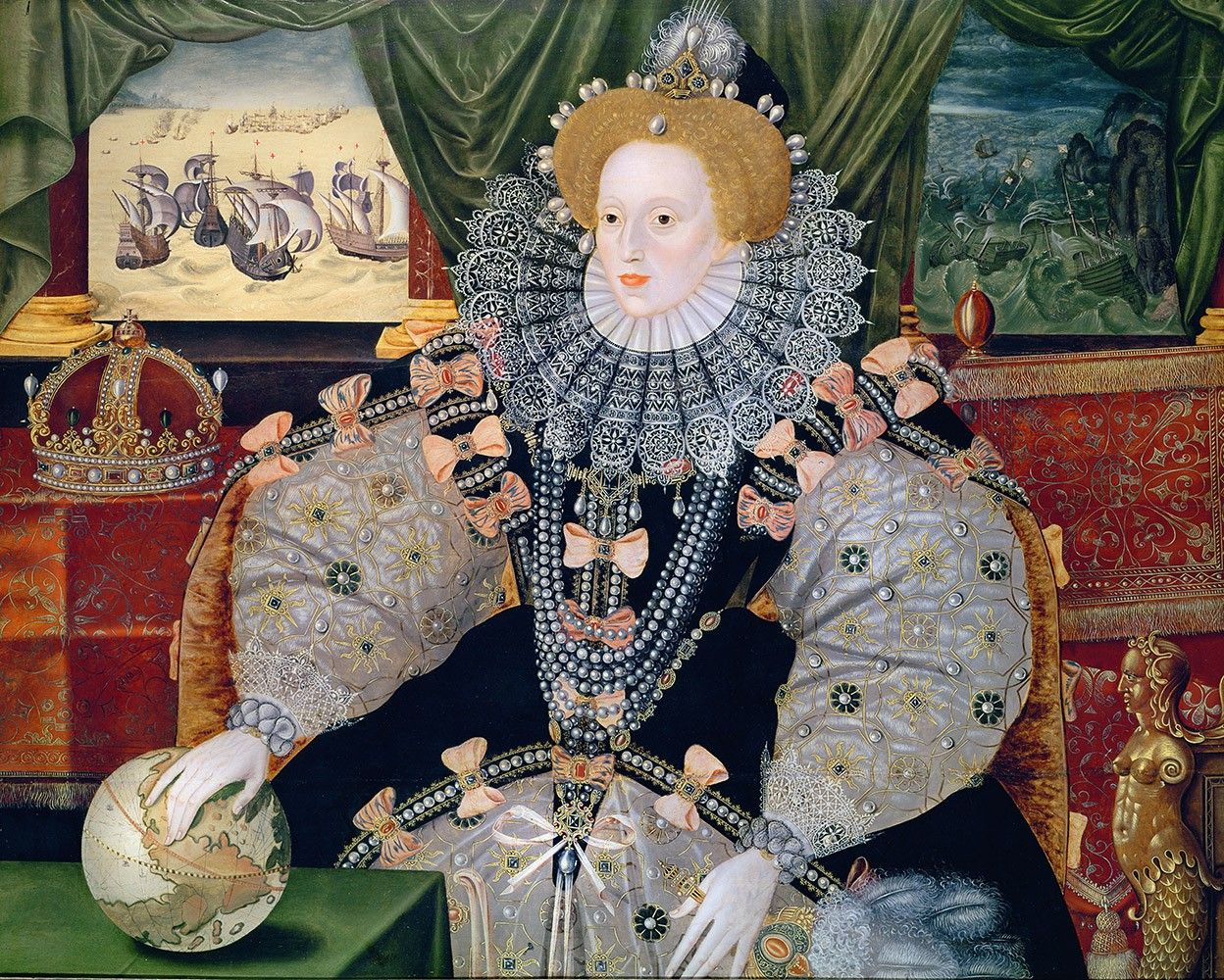 Portrait de la reine Elisabeth I (1588) par George Gower