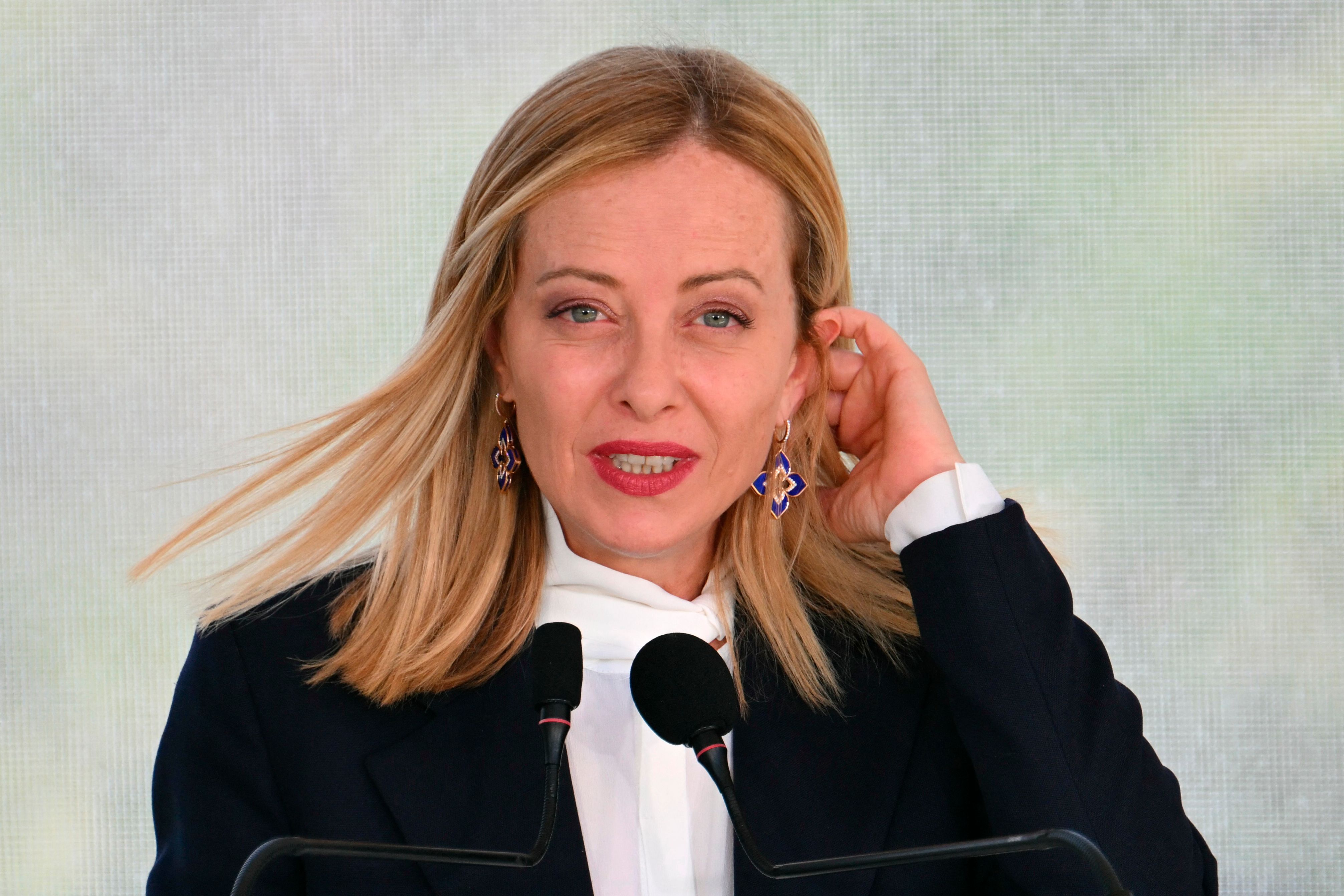 Giorgia Meloni à Roe en juin 2025