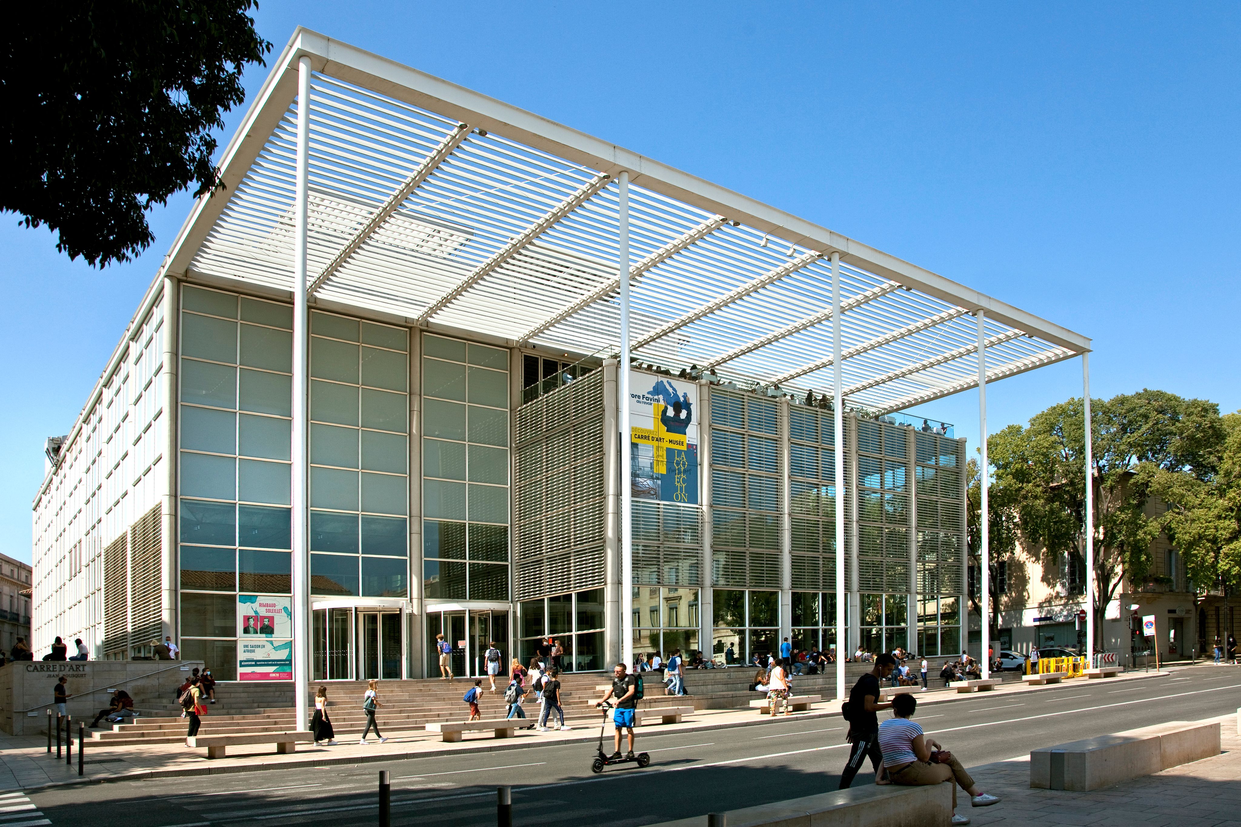 Le musée du Carré d'Art à Nîmes.