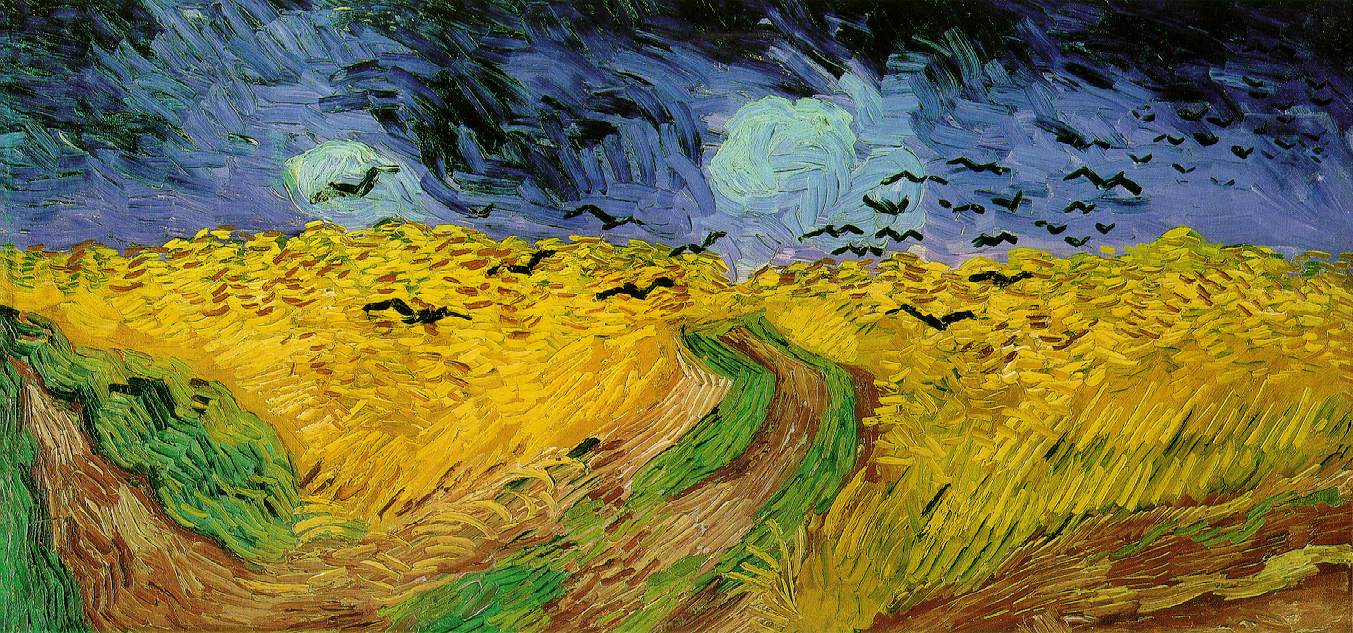 Vincent Van Gogh Champ de blé avec corbeaux (1890) / 2006, Edith Canat de Chizy compose "Omen" pour orchestre- Musicopolis DP