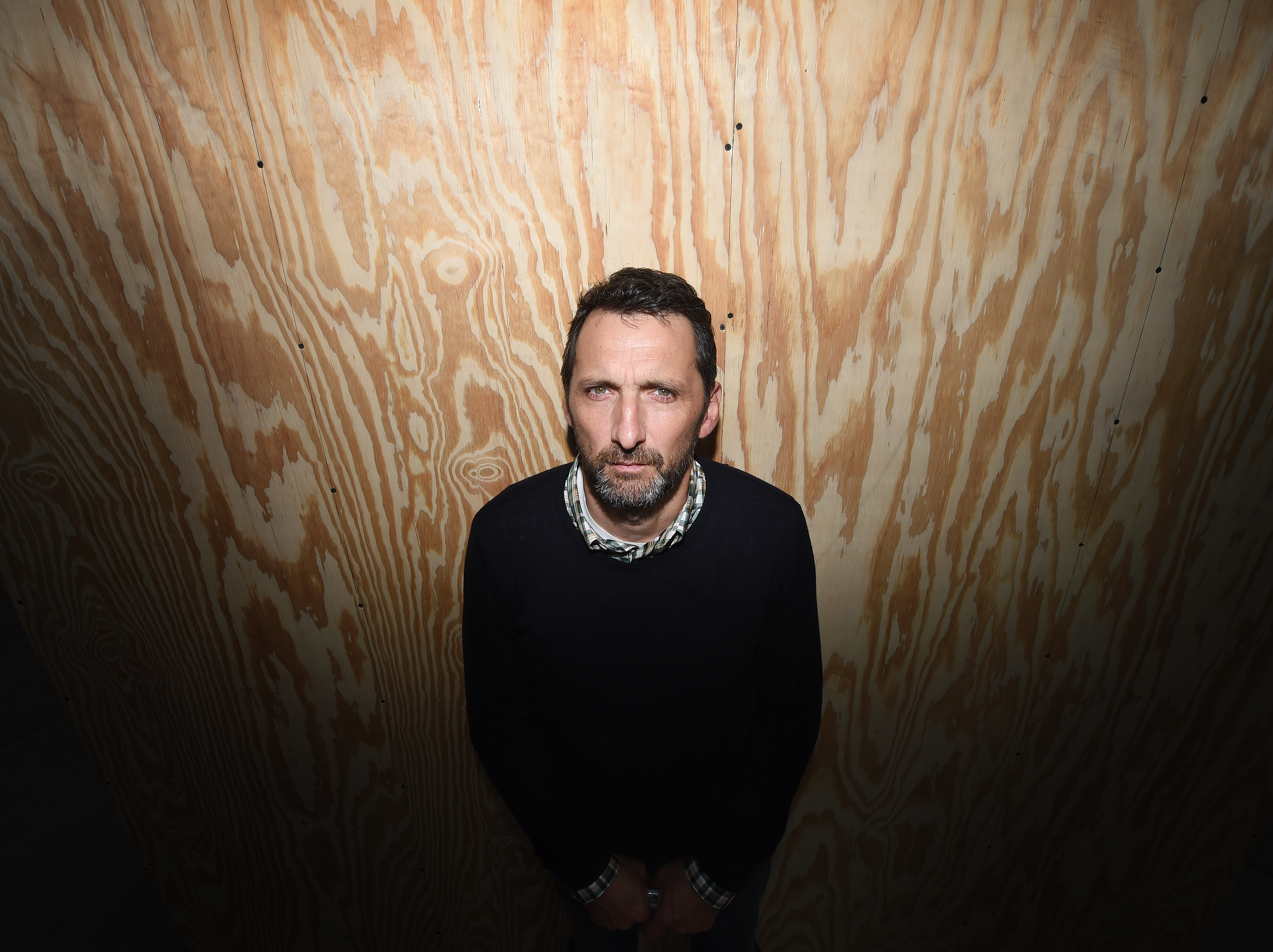 Portrait de Xavier Veilhan au Musée d'Art Contemporain de Los Angeles en juin 2015