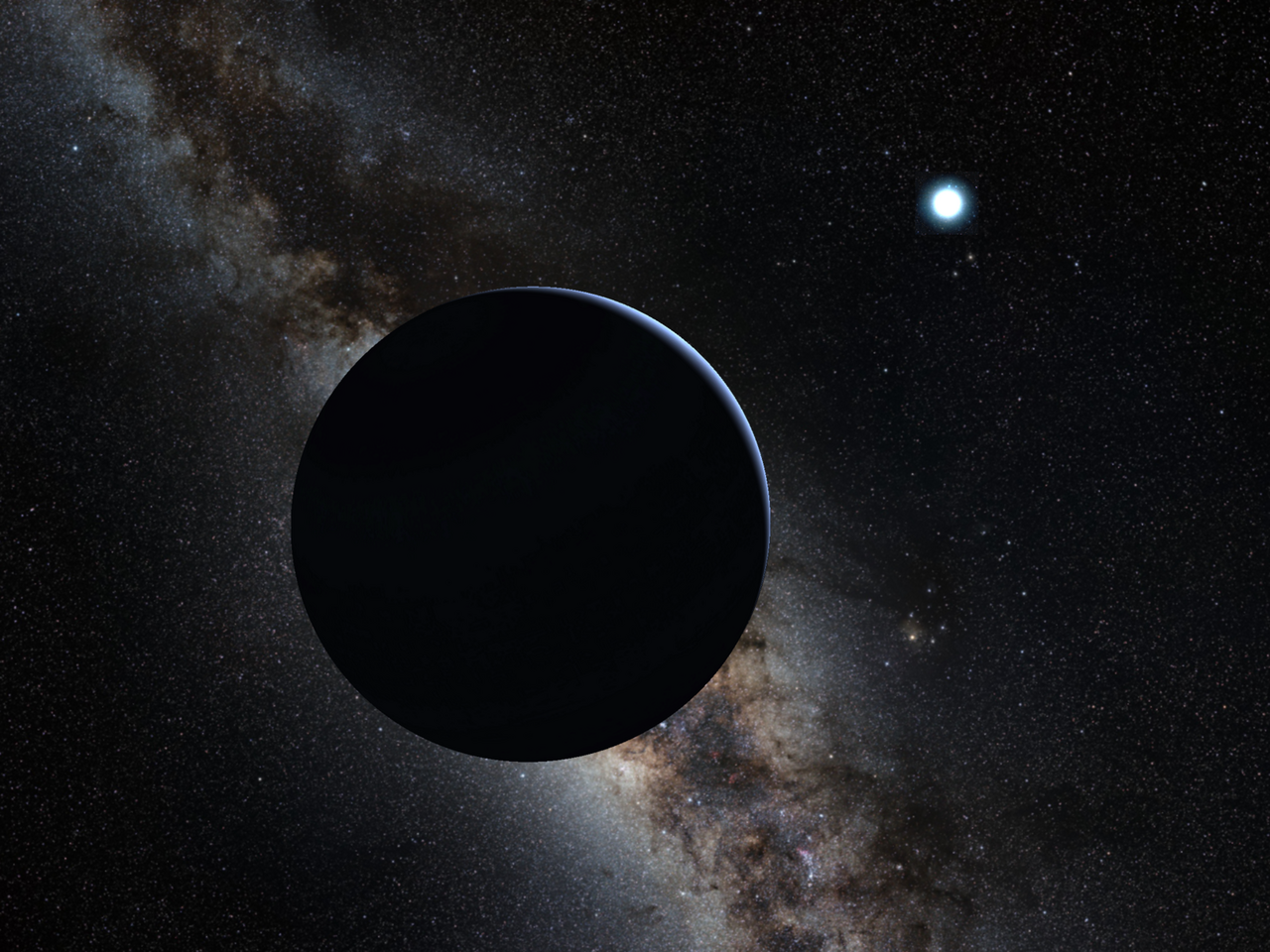 Vue d'artiste de la planète 9.