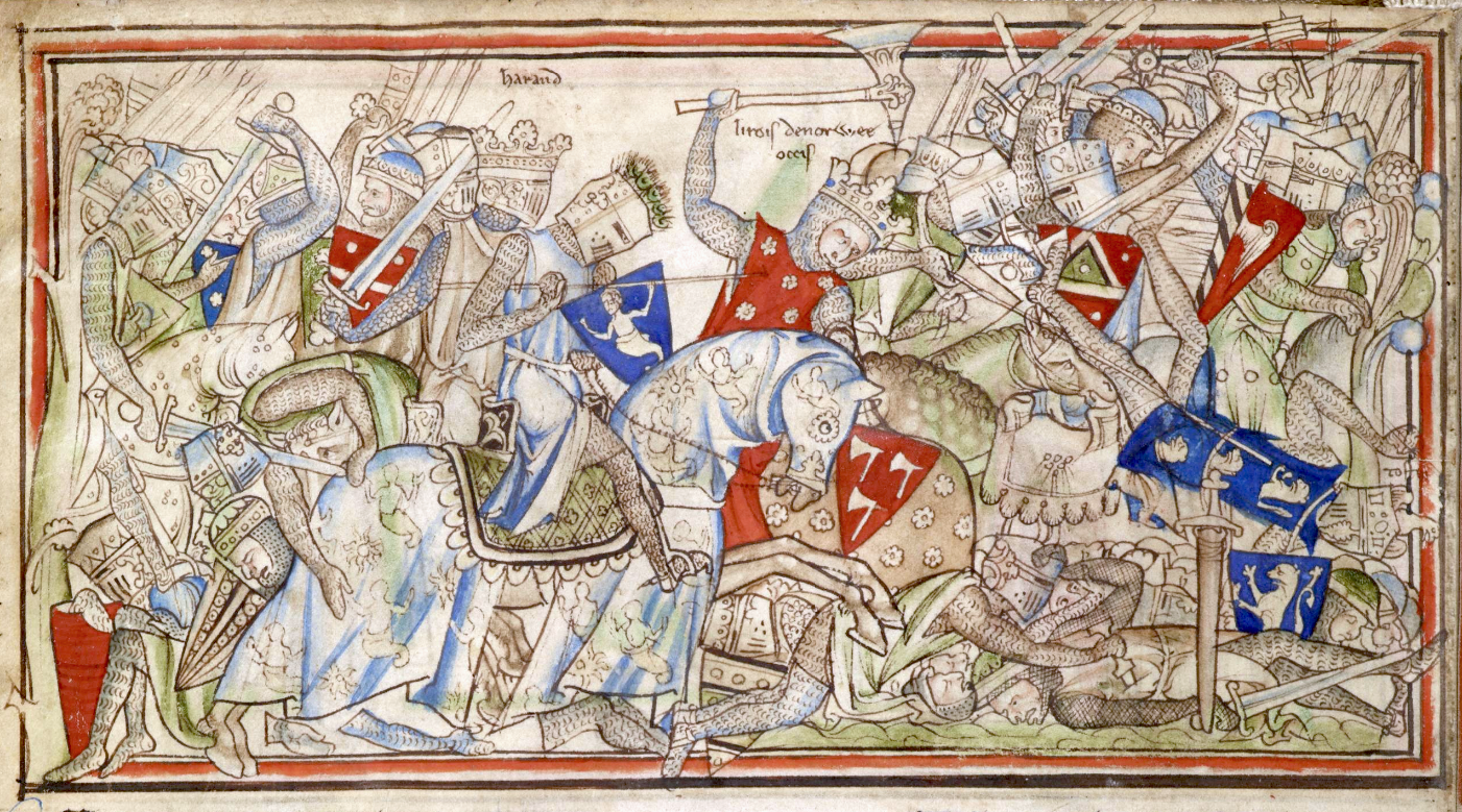 The Battle of Stamford Bridge, par Matthew Paris (XIIIème siècle)