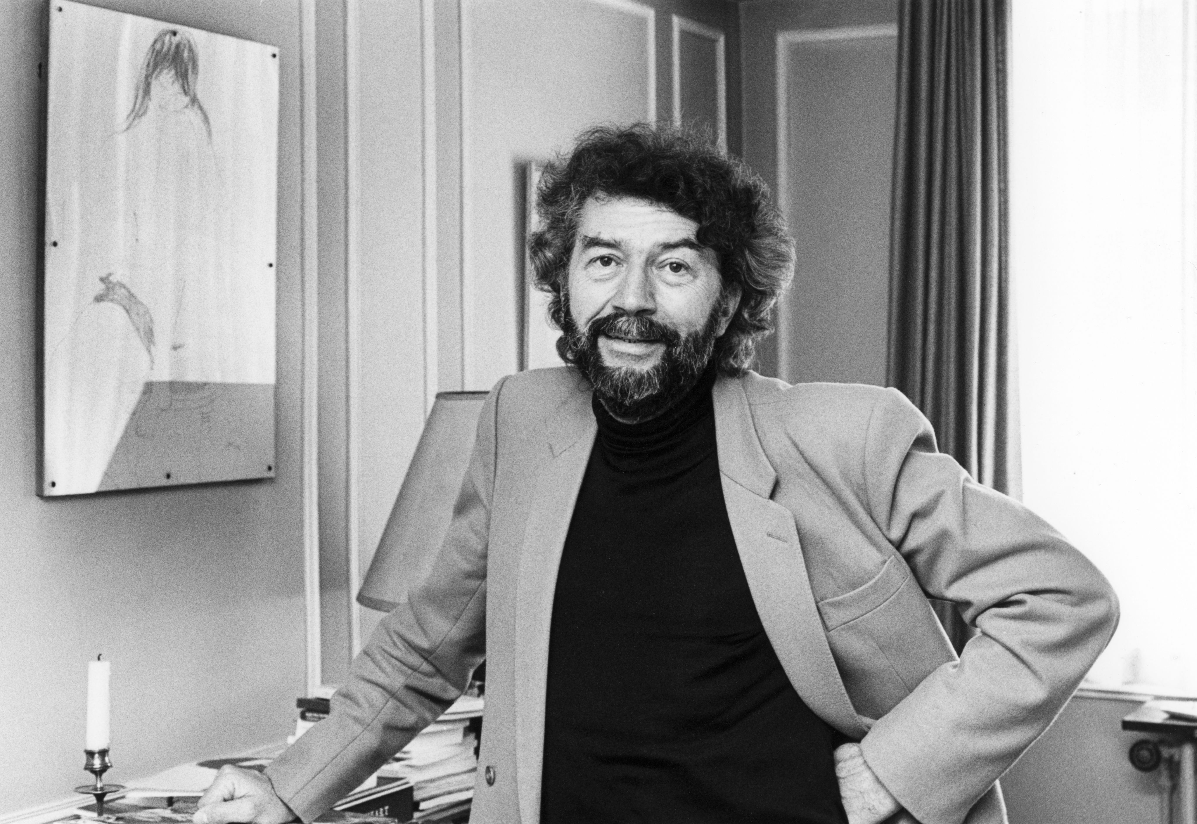 Portrait d'Alain Robbe-Grillet, juin 1981.