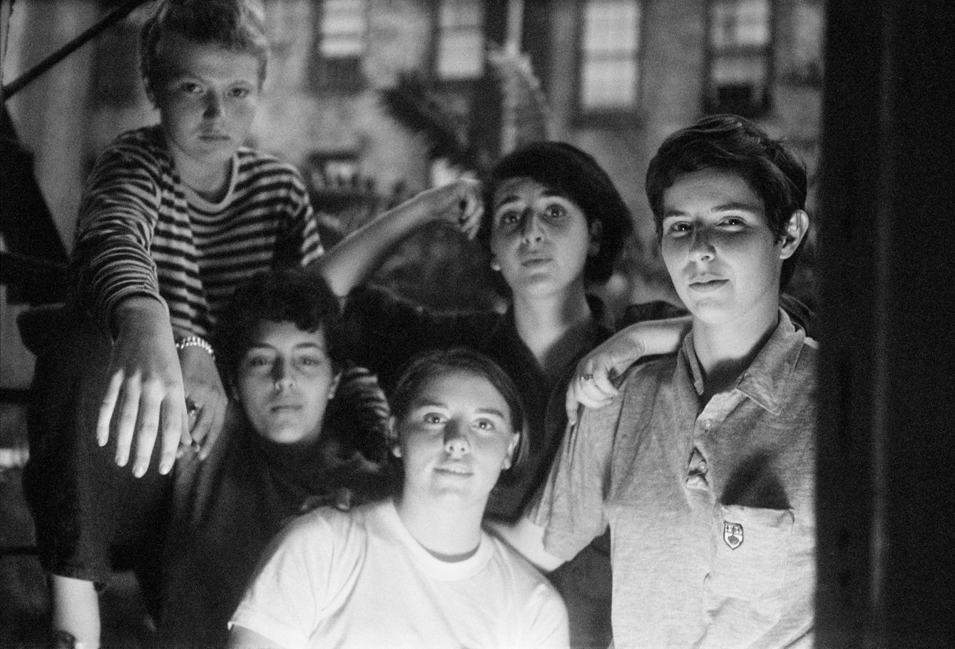 Donna Gottschalk, Oak, Robin, Binky, Chris et moi, Bébés Gouines, E. 9th Street, New York, 1969