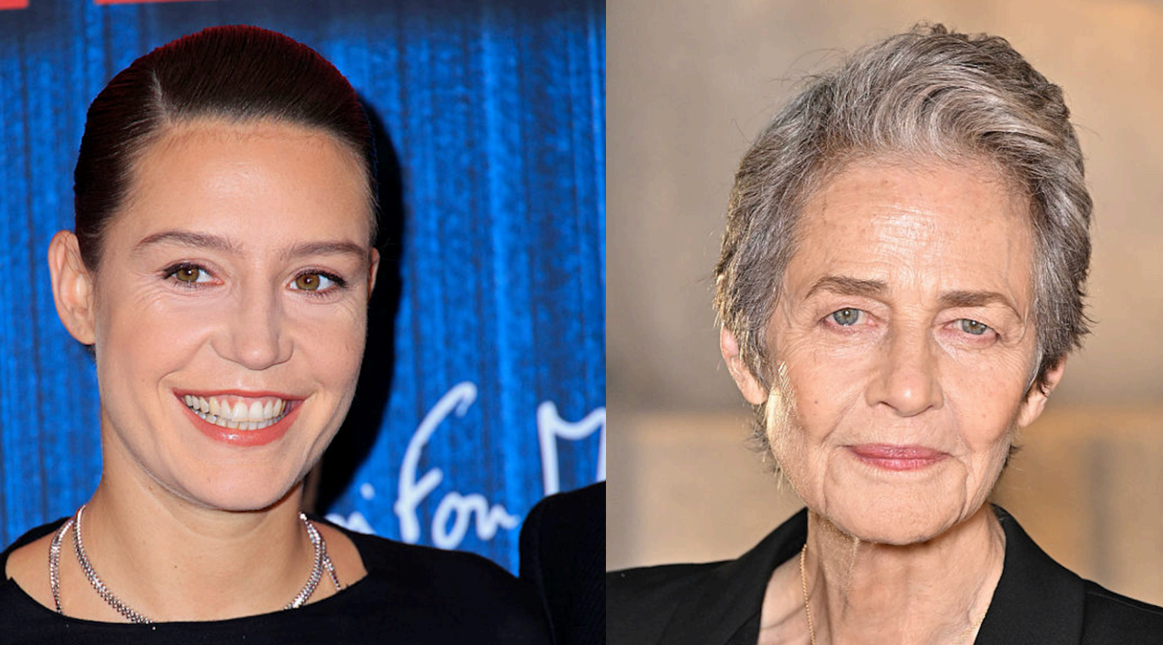 Adèle Exarchopoulos et Charlotte Rampling, promotion de Chien 51 et défilé Saint-Laurent 2026.